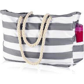 KUAK Beach Bag, Extra Large Beach Bags for Women Men with Zippers, Pockets, Waterproof Beach Tote Bag for Pool Travel in Saudi Arabia