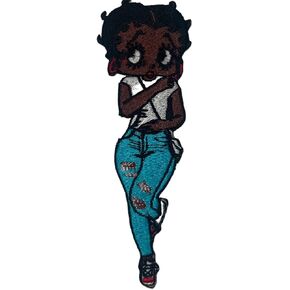 patchez patchez الأسود هو Dope Deproidered Patch-الحديد على/Sew-on African American Pride Badge للسترات وحقائب الظهر والملابس