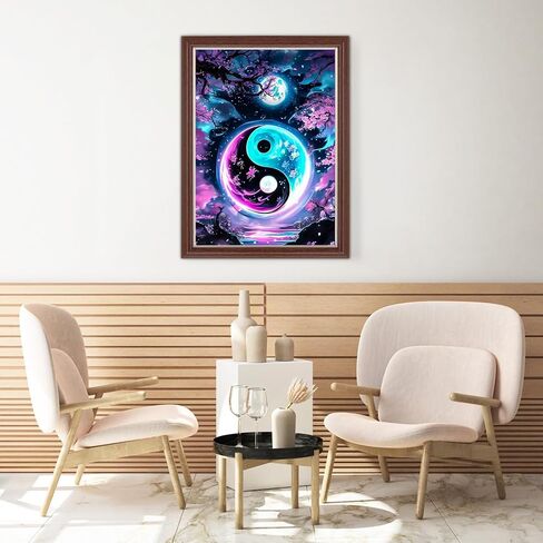 Lxmsja Planets مجموعات فن الماس للبالغين ، نظام شمسي DIY أدوات الطلاء الماس الكاملة للمبتدئين ، الحرف الفنية للأحجار الكريمة 5D للبالغين ، ديكور الجدار المنزلي 12x16 بوصة in Kuwait