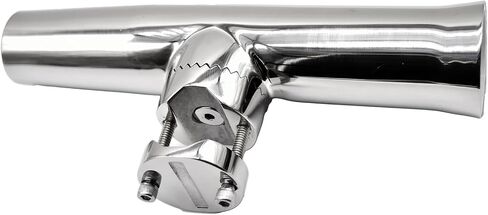 MARINE CITY 304 Grade Stainless Steel Heavy Duty Strong Clamp-on Adjustable Fishing Rod Holder 1-1/4 to 1 Inch Diameter for Marines – Boats – Ships – Yachts (Pack of 1) (Large) in Kuwait