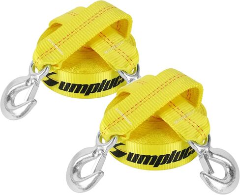 ATV SUV Car Tow Straps with Hooks 15000lb Loop 30 Feet 2" x30' 2 Inch x 30 Ft.Emmergency Recovery Tow Strap Kit Off Road Accessories Auto Tow Rope,Extension Tree Saver Strap for Golf cart,Jeep Truck in Kuwait