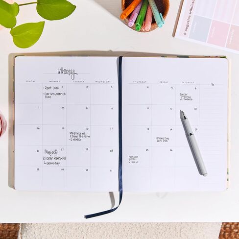 Erin Condren 2025 Softbound Life Planner (Jan - Dec 2025), A5 12-Month Weekly & Monthly Planner Journal, Horizontal Layout, Soft Cover, Layflat Binding, Bold Blooms Cover & Interior Design in Kuwait