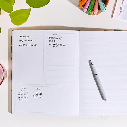 Erin Condren 2025 Softbound Life Planner (Jan - Dec 2025), A5 12-Month Weekly & Monthly Planner Journal, Horizontal Layout, Soft Cover, Layflat Binding, Bold Blooms Cover & Interior Design in Kuwait