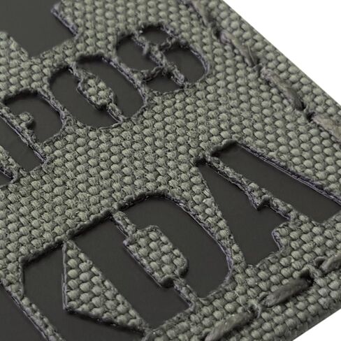 Reflective APOS NKDA A+ Blood Type 2x2 IFAK Tactical Morale Touch Fastener Patch in Kuwait