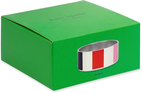 كيت سبيد نيويورك طبق الكلب للطعام والماء ، وعاء من الفولاذ المقاوم للصدأ مع قاعدة غير قابلة للانزلاق ، 2 كوب (16 أوقية) ، وعاء الحيوانات الأليفة الصغيرة والمتوسطة للكلاب ، (النقطة المائية) in Kuwait