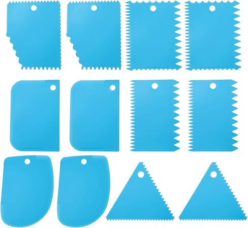 PATIKIL 12 Pcs Plastic Clay Scraper, 2 Set Pottery Tools Soft Carving Scraper Kit Clay Sculpting Tools Ceramics Cutter for Beginners Pottery Modeling, White in Saudi Arabia