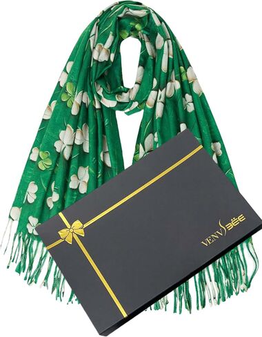 VENVSBEE Van Gogh Scarves Art Scarf for Women Best Gift Reversible Soft Cashmere Feel Shawl Wrap Doubleside Pashmina in Gift Box-20 Häuser in Auvers in Kuwait