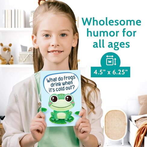 T Marie 24 Funny Animal Joke Novecards مع عدم وجود تكرار - بطاقات كبيرة الفكاهة مجموعة - 4.5 "× 6.25" التفكير في البطاقات للأصدقاء والأطفال والطلاب والمعلمين والمخيم الصيفي والمزيد in Kuwait