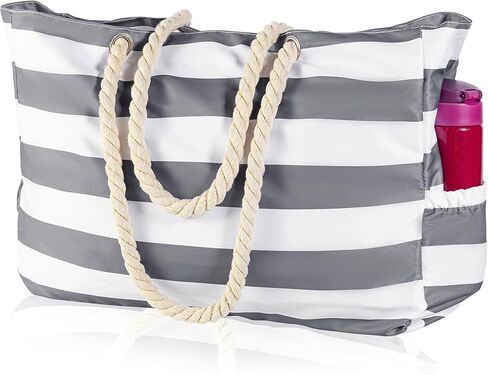 KUAK Beach Bag, Extra Large Beach Bags for Women Men with Zippers, Pockets, Waterproof Beach Tote Bag for Pool Travel in Saudi Arabia