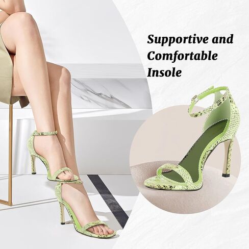perixir Sandal Heels for Women Strappy High Heels Sexy Prom Dressy Sandals Ankle Strap Heels Dainty Rope Sandals Dancing Stiletto Heel Black in Saudi Arabia