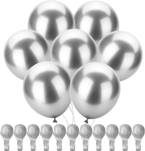 Mr. Pen- Metallic Balloons, 12 Inch, 100 Pack, Colorful Balloons Metallic, Balloons for Birthday Party, Balloon Arch Balloons, Kids' Party Balloons, Balloons Assorted Colors, Rainbow Balloons in Saudi Arabia
