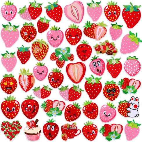 Tigeen 48 PCS Easter Bunny Iron on Patches Easter Chenille Patches Patches for Hats Cloths Cute On Thebique DIY Gifts Festive Festive for Backpack Pants Cancory in Kuwait