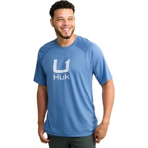 HUK Men's Icon X Crew, Short-Sleeve Performance Fishing Shirt