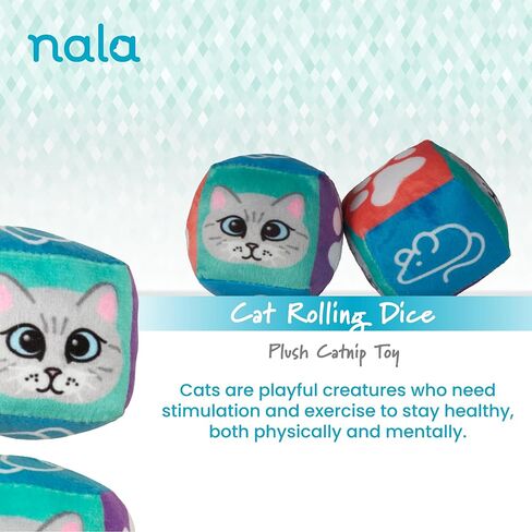Caitec Presents Nala Cat Crinkle Bowties - Interactive Catnip Toy - Chase & Play, 6 Pack in Kuwait