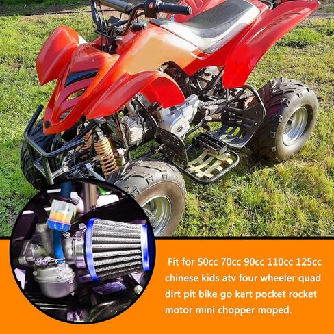 PZ19 Carburetor Carb Air Filter Throttle Handle Grips Cable for 50cc 70cc 90cc 110cc 125cc Tao Tao GK110 Baja SSR Apollo Coolster Chinese Four Wheeler ATV Go Kart CRF50 XL70 Dirt Pit Bike Black in Kuwait