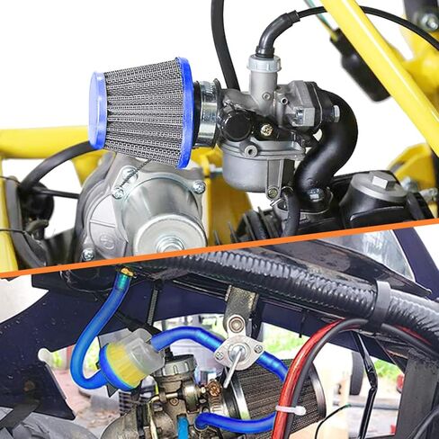 PZ19 Carburetor Carb Air Filter Throttle Handle Grips Cable for 50cc 70cc 90cc 110cc 125cc Tao Tao GK110 Baja SSR Apollo Coolster Chinese Four Wheeler ATV Go Kart CRF50 XL70 Dirt Pit Bike Black in Kuwait