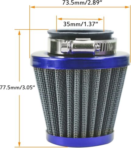 PZ19 Carburetor Carb Air Filter Throttle Handle Grips Cable for 50cc 70cc 90cc 110cc 125cc Tao Tao GK110 Baja SSR Apollo Coolster Chinese Four Wheeler ATV Go Kart CRF50 XL70 Dirt Pit Bike Black in Kuwait