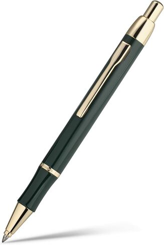Black Gel Pen With 24K Gold Finish, Fine lacquer work, Best Men's And Women's Gift Pen Set, Professional, ADMOK Black G2 Refill, Smooth Writing, Executive, Office, Click, Nice Retractable Pens in Saudi Arabia
