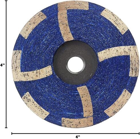 YIJING 4" Diamond Resin Filled Grinding Wheel Diamond Cup Wheel Fine Grit with Thread 5/8"-11 for Grinding Stone,Concrete in Kuwait