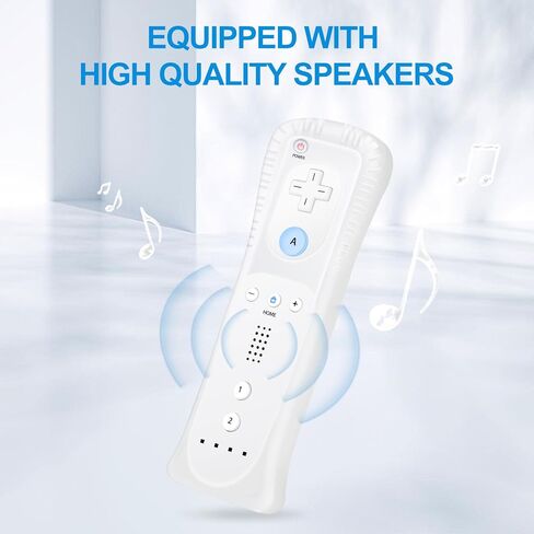 وحدات تحكم Crifeir Wii Remote وNunchuck مع ردود فعل اهتزاز، ومكبرات صوت مدمجة، وأغطية سيليكون، وأشرطة معصم - متوافقة مع وحدات تحكم Wii وWii U (BR) in Kuwait