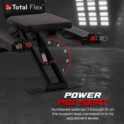 L with Performance Pack Folding Weight Bench & Exercise Bench Press Rack - Fitness Benches, Gym Bench for Home, Workout Bench - Multi Gym Strength Training Equipment, Portable Gym Equipment in Kuwait