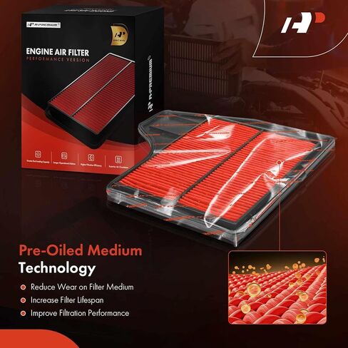 A-Premium Engine Air Filter Compatible with Nissan Altima 2013 2014 2015 2016 2017 2018, Fit for Sedan & L4 2.5L Engine, Rigid Panel Air Filter, Pack of 1 in Kuwait