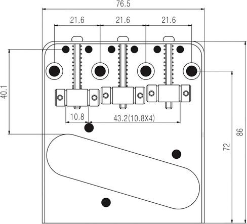 Guitar Bridge Tailpiece 3 Pcs Brass Saddles Bridge Top or Bottom Load Ashtray Style for Vintage Tele Telecaster Style Electric Guitar Parts Chrome. in Kuwait