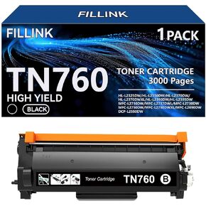TN760 for Brother TN760 TN-760 TN 730 Toner Cartridges Used to Brother HL-L2350DW HL-L2395DW MFC-L2710DW MFC-L2690DW DCP-L2550DW Printers , High Yield Black - 2Pack