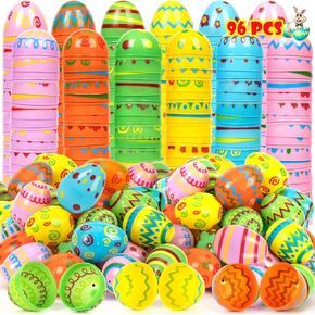 Newbea Easter Eggs 2000 PCS Plastic Easter Eggs Charter-2.36 "ألوان زاهية بيض عيد الفصح بشكل كبير لملء معاملة محددة مثالية لصالح حفل ​​عيد الفصح ، وصيد عيد الفصح ، حشو السلة