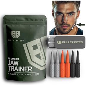 Premium Jaw Trainer Kit | Relieve Stress and Boost Confidence | Activates & Rejuvenates All Facial Muscles | Face Exerciser Slims & Tones The Face | 3 Resistance Levels