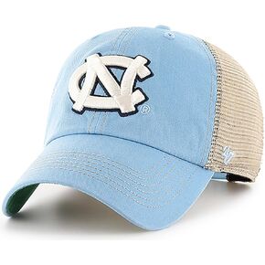 '47 NCAA Trawler Team Color Mesh Trucker Clean Up Adjustable Hat, Adult One Size Fits All (North Carolina Tar Heels Blue)