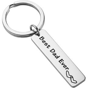 Ldurian Father's Day Gifts-Dad Gift from Daughter Son Drive Safe Keychain- Inspirational Quote Keychain Keyring Gifts