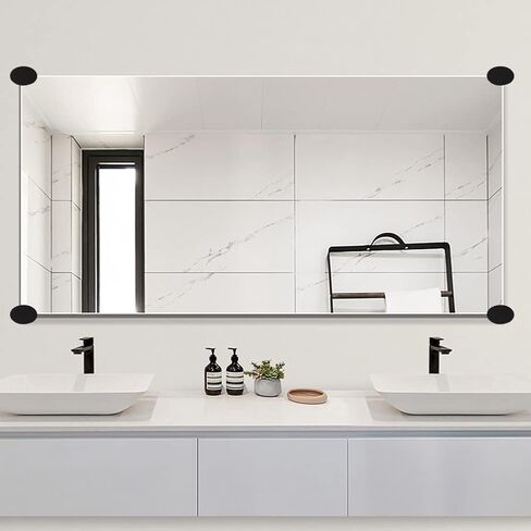 Round Shape Wall-Mounted Mirrors Bracket, Glass Clips Clamps Holder, Mirror Clips Glass Supports Fixings for 5-11mm Thick Mirror 4 Pieces in Kuwait
