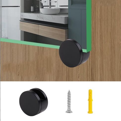 Round Shape Wall-Mounted Mirrors Bracket, Glass Clips Clamps Holder, Mirror Clips Glass Supports Fixings for 5-11mm Thick Mirror 4 Pieces in Kuwait