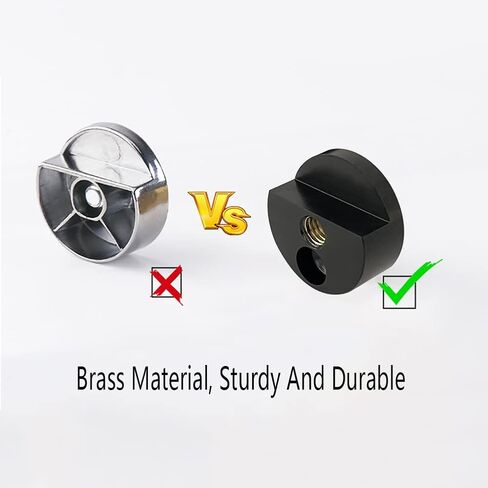 Round Shape Wall-Mounted Mirrors Bracket, Glass Clips Clamps Holder, Mirror Clips Glass Supports Fixings for 5-11mm Thick Mirror 4 Pieces in Kuwait