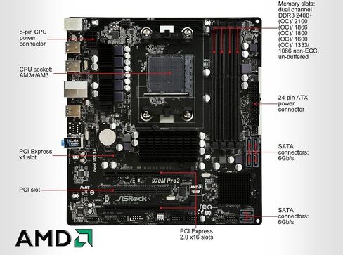 اللوحات الأم ASRock Micro ATX DDR3 1066 FM2A68M-DG3+ in Saudi Arabia