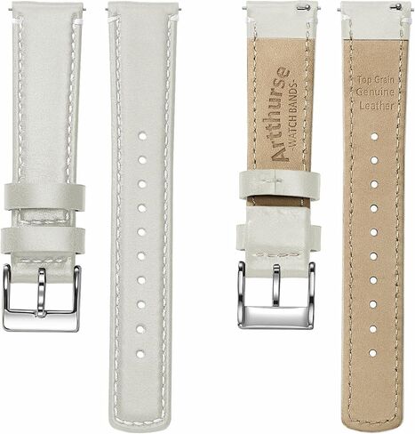 سوار ساعة من الجلد المحبب من Artthurse، جلد طبيعي سريع الفك، حزام ساعة 20 ملم 22 ملم للرجال والنساء in Kuwait