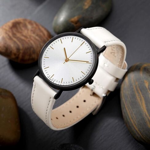 سوار ساعة من الجلد المحبب من Artthurse، جلد طبيعي سريع الفك، حزام ساعة 20 ملم 22 ملم للرجال والنساء in Kuwait
