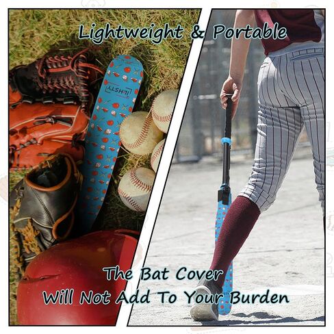 4 Pack Black Bat Protector Sleeve for Baseball Softball, Baseball Bat Sleeve Bag Protector for Youth Adults Bat Cover With Hook for Composite Wood Bats Sport(4 Pack - Black) in Saudi Arabia