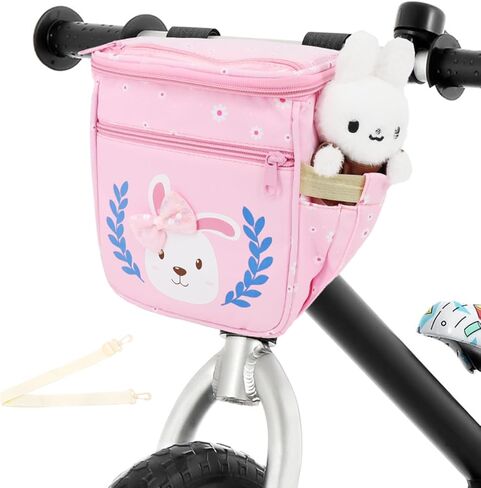 سلة دراجة الأطفال من أنزوم، إكسسوار تزيين الدراجة الأمامية للأطفال للبنات والأولاد، هدية تناسب معظم دراجات الأطفال مثل الدراجة ثلاثية العجلات، دراجة التوازن، سكوتر in Kuwait