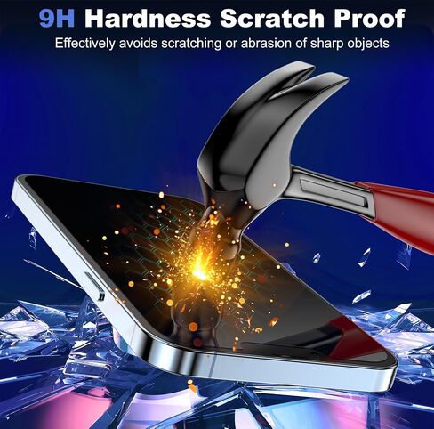 Asstar [2 Pack] Privacy Screen Protector for iphone 14 Pro Max 6.7",9H Shatterproof Tempered Glass Screen Protector for iphone 14 Pro Max(Only),Case Friendly Accessories Military-Grade Protection in Saudi Arabia