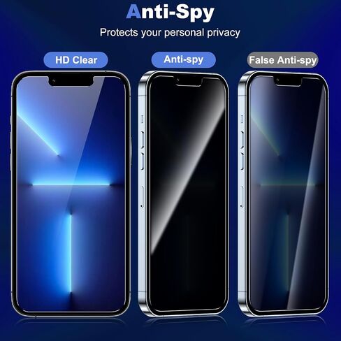 Asstar [2 Pack] Privacy Screen Protector for iphone 14 Pro Max 6.7",9H Shatterproof Tempered Glass Screen Protector for iphone 14 Pro Max(Only),Case Friendly Accessories Military-Grade Protection in Saudi Arabia
