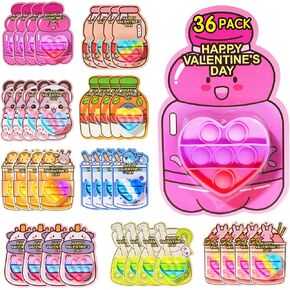 40 Pack Kids Valentines Day Gifts - Valentines Day Cards, Party Favors for Kids Boys Girls - Bulk Toys, Classroom Exchange Prizes