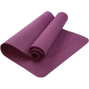 Clever Extra Thick Yoga Mat to Protect Joints | Yoga Mat Non Toxic | Rubber Yoga Mat with Robust Anti Tear Design for Beginner to Advanced Yogis | Non Slip Exercise Mat