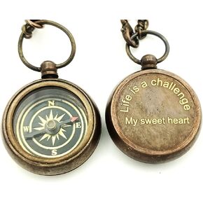 Brass Compass, Gift Compass, Car Compass, Antique Vintage Nautical Hanging Compass, Camping, Military Compass, Magnifier Compass, Kisd Game, Glass Paperweight, Brass Paperweight, Compass Paperweight