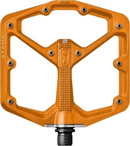 Crankbrothers Stamp 7 دواسات دراجة جبلية كبيرة - إصدار فضي - منصة مقعرة محسنة MTB Enduro Trail BMX - زوج مسطح من دواسات الدراجة الجبلية (تتضمن دبابيس قابلة للتعديل) in Kuwait