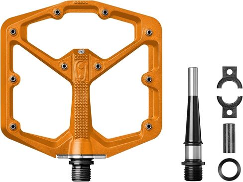 Crankbrothers Stamp 7 دواسات دراجة جبلية كبيرة - إصدار فضي - منصة مقعرة محسنة MTB Enduro Trail BMX - زوج مسطح من دواسات الدراجة الجبلية (تتضمن دبابيس قابلة للتعديل) in Kuwait