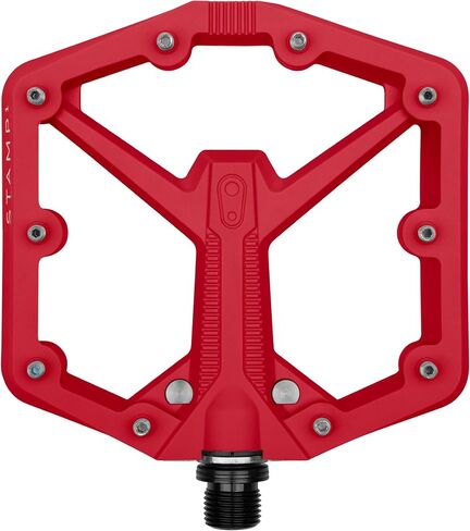 Crankbrothers Stamp 7 دواسات دراجة جبلية كبيرة - إصدار فضي - منصة مقعرة محسنة MTB Enduro Trail BMX - زوج مسطح من دواسات الدراجة الجبلية (تتضمن دبابيس قابلة للتعديل) in Kuwait