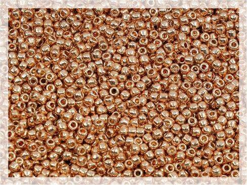 0.18oz Rocailles TOHO Seed Beads 15/0 (1.5 mm), Permanent Finish Galvanized Starlight (#pf557) in Kuwait