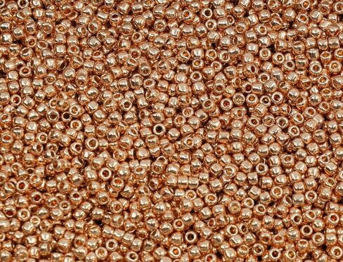 0.18oz Rocailles TOHO Seed Beads 15/0 (1.5 mm), Permanent Finish Galvanized Starlight (#pf557) in Kuwait